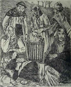 Mendigos Calentándose