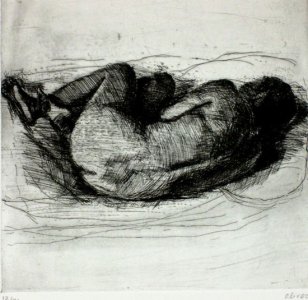 Desnudo De Mujer Acostada De Lado